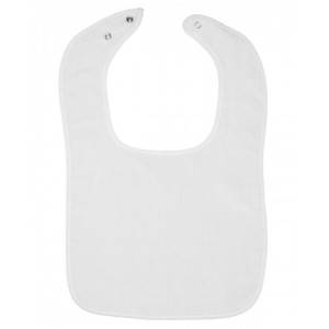 1003 Rabbit Skins Contrast Trim Terry Infant Bib