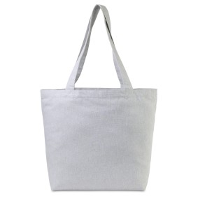 Gemline 102036 Aware™ Recycled Cotton Shopper Tote Bag With Interior Zip Pocket