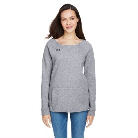 1305784 Under Armour Ladies' Hustle Fleece Crewneck Sweatshirt