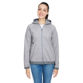 1351229 Under Armour Ladies' Hustle Full-Zip Hooded Sweatshirt