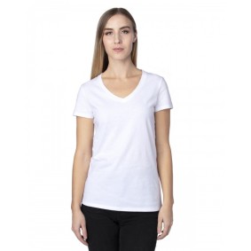 200RV Threadfast Apparel Ladies' Ultimate CVC V Neck T-Shirt