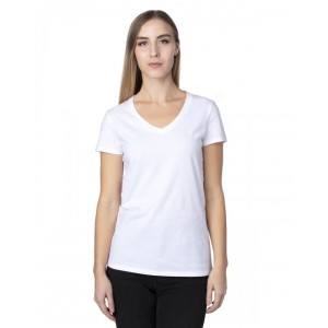 200RV Threadfast Apparel Ladies' Ultimate CVC V Neck T-Shirt