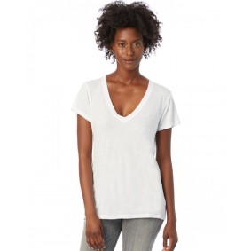 2894B2 Alternative Ladies' Slinky-Jersey V Neck T-Shirt