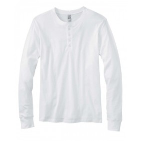 3150 Bella + Canvas Men's Jersey Long Sleeve Henley Shirt