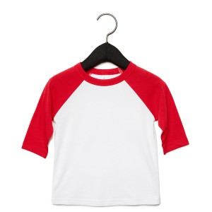 3200T Bella + Canvas Toddler 3/4 Sleeve Baseball Infant T Shirt