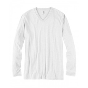 3425 Bella + Canvas Unisex Jersey Long Sleeve V Neck T-Shirt