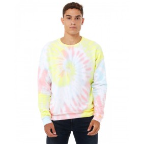 3945RD Bella + Canvas FWD Fashion Unisex Tie Dye Pullover Sweatshirt