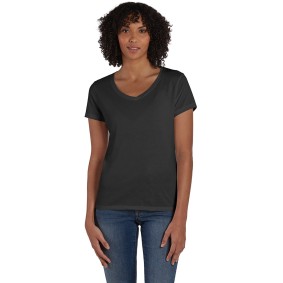 42VT Hanes Ladies' Perfect Tri Blend V Neck T-shirt