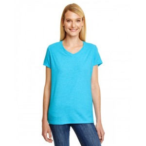 42VT Hanes Ladies' Perfect Tri Blend V Neck T-shirt