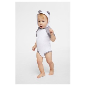 4417 Rabbit Skins Character Hooded Infant Bodysuit with Ears