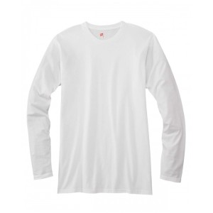 498L Hanes Adult Perfect-T Long Sleeve Cotton T-Shirt