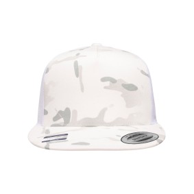 6006MC Yupoong Classics Adult 5-Panel Multicam Trucker Cap