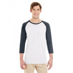 601RR Jerzees Adult Tri Blend Baseball Raglan Shirt