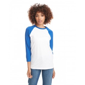 6251 Next Level Apparel Unisex CVC 3/4 Sleeve Baseball Raglan Shirt