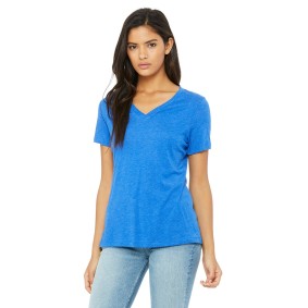 6415 Bella + Canvas Ladies' Relaxed Tri Blend V Neck T-Shirt