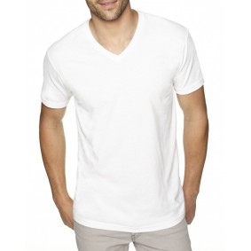 6440 Next Level Apparel Men's Sueded V Neck T-Shirt