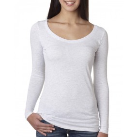 6731 Next Level Apparel Ladies' Tri Blend Long Sleeve Scoop Neck Tee