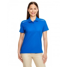 78181R CORE365 Ladies' Radiant Performance Pique Polo Shirt with Reflective Piping