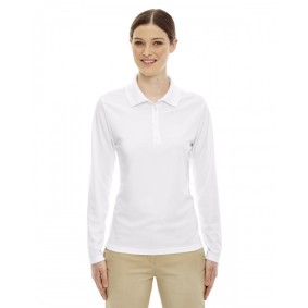 78192 CORE365 Ladies' Pinnacle Performance Long-Sleeve Pique Polo Shirt