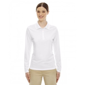 78192 CORE365 Ladies' Pinnacle Performance Long-Sleeve Pique Polo Shirt