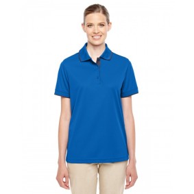 78222 CORE365 Ladies' Motive Performance Pique Polo  Shirt with Tipped Collar