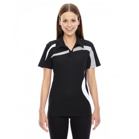 78645 North End Ladies' Impact Performance Polyester Colorblock Pique Polo Shirt