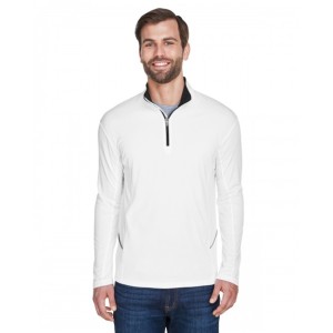 8230 UltraClub Men's Cool & Dry Sport Quarter-Zip Pullover Sweater