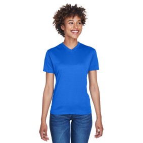 8400L UltraClub Ladies' Cool & Dry Sport V Neck T-Shirt