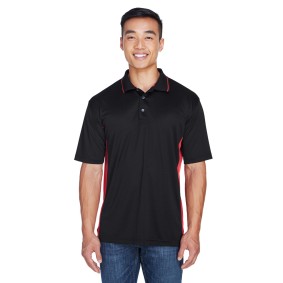 8406 UltraClub Men's Cool & Dry Sport Two-Tone Short Sleeve Polo Shirt