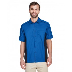 87042 North End Men's Fuse Colorblock Twill Shirt