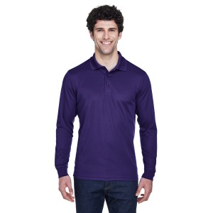 88192 CORE365 Men's Pinnacle Performance Long-Sleeve Pique Polo Shirt