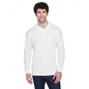 88192 CORE365 Men's Pinnacle Performance Long-Sleeve Pique Polo Shirt