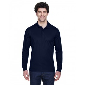 88192T CORE365 Men's Tall Pinnacle Performance Long Sleeve Pique Polo Shirt