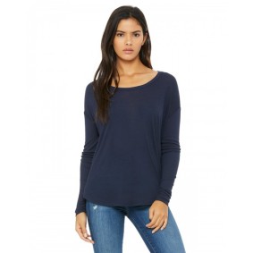 8852 Bella + Canvas Ladies' Flowy Long Sleeve T-Shirt with 2x1 Sleeves