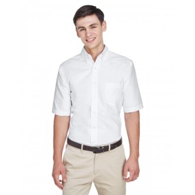 8972 UltraClub Men's Classic Wrinkle Resistant Short Sleeve Oxford Shirt