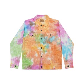 9050CD Tie-Dye Unisex Denim Jacket