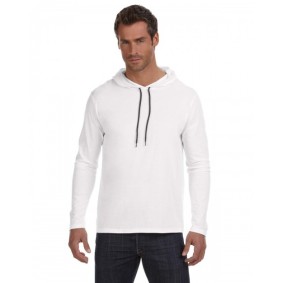 987AN Gildan Adult Lightweight Long Sleeve Hooded T-Shirt