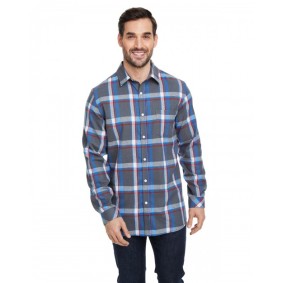 B8212 Burnside Woven Plaid Flannel Shirt With Biased Pocket