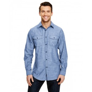 B8255 Burnside Mens Woven Chambray Shirt