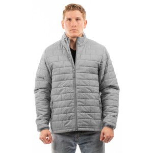 B8713 Burnside Adult Box Quilted Puffer Jacket