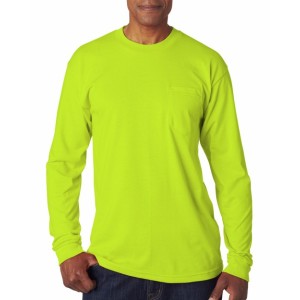 BA1730 Bayside   Adult Long-Sleeve T-Shirt with Pocket