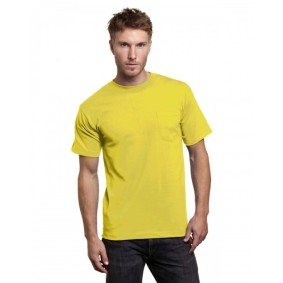 BA7100 Bayside Adult Pocket Cotton T-Shirt