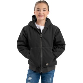 BHJ61 Berne Youth Highland Softstone Duck Hooded Jacket