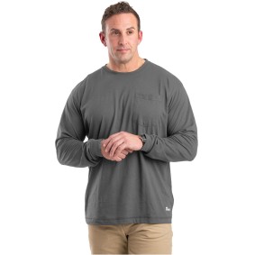 BSM39 Berne Unisex Performance Long Sleeve Pocket T-Shirt