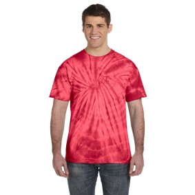 CD101 Tie-Dye Adult Spider Cotton T-Shirt