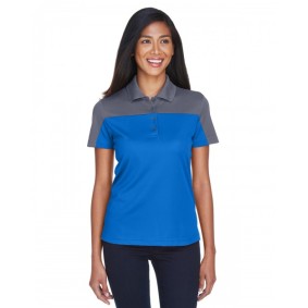 CE101W CORE365 Ladies' Balance Colorblock Performance Pique Polo Shirt