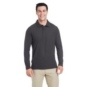 CE112L CORE365 Men's Fusion ChromaSoft Long Sleeve Pique Polo Shirt