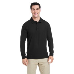 CE112L CORE365 Men's Fusion ChromaSoft Long Sleeve Pique Polo Shirt