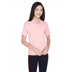 D140W Devon & Jones Ladies' Tipped Perfect Pima Interlock Polo Shirt