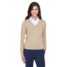 D475W Devon & Jones Ladies' V-Neck Sweater